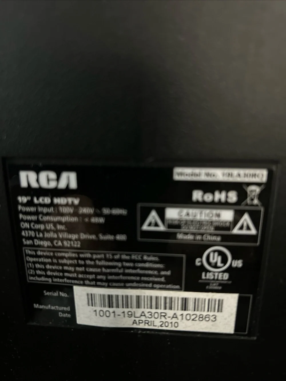 Vtg Retro Gaming RCA Black 24